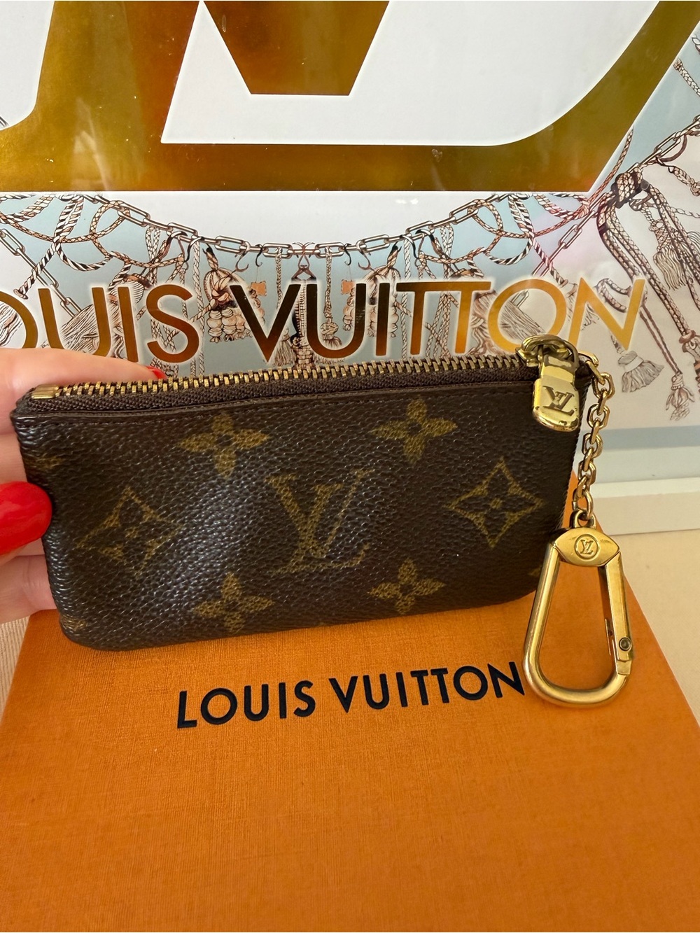 Louis Vuitton Vintage  Monogram Cles Key Pouch/ Card Holder/ Coin Purse